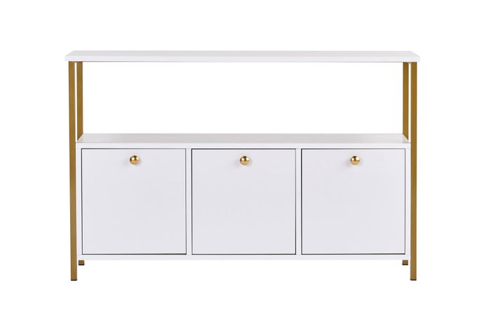 Nordure Solace Consola Blanca y Dorada
